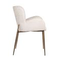 Amber Dining Armchair - Cream Fusion - Fabric and Metal