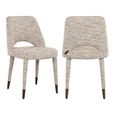 Cecilia Natural Fabric Dining Chair (Set of 2)