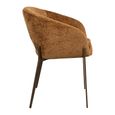 Kenzi Cognac Fabric Dining Chair
