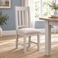 Richmond Dining Chair - Set of 2 - Slatted Back - Grey