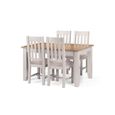 Richmond Dining Chair - Set of 2 - Slatted Back - Grey