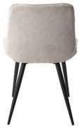 2 x Aspen Diamond Stitch Natural Fabric Dining Chair