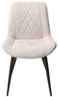 2 x Aspen Diamond Stitch Natural Fabric Dining Chair