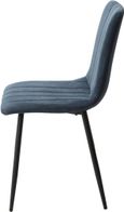 2 x Aspen Straight Stitch Blue Dining Chair