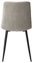 2 x Aspen Straight Stitch Light Grey Fabric Dining Chair
