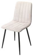 2 x Aspen Straight Stitch Natural Fabric Dining Chair