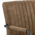2 x Adele Light Brown Fabric Dining Chair