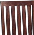 2 x Ajmer Dark Mango Wood Slatted Back Dining Chair