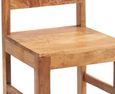 2 x Ajmer Light Mango Wood Slatted Back Dining Chair