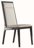 Versilia Dining Chair - Set of 2 - Black Faux Leather