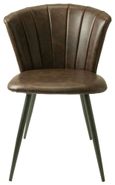 2 x Amalfi Chestnut Vintage Leather Dining Chair