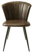 2 x Amalfi Chestnut Vintage Leather Dining Chair