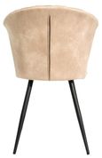 2 x Amalfi Oyster Natural Fabric Dining Chair