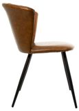2 x Amalfi Tan Vintage Leather Dining Chair
