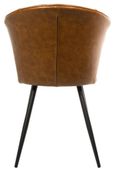 2 x Amalfi Tan Vintage Leather Dining Chair