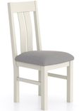 2 x Arden Grey Painted Slatted Back Dining Chair