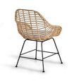 Askov Dining Chair - Natural Rattan - Set of 2