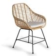 Askov Dining Chair - Natural Rattan - Set of 2