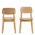 2 x Barlow Matt Oak Dining Chair