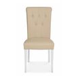 Hampstead Dining Chairs - Set of 2 - Ivory Bonded Leather - Upholstered
