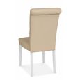 Hampstead Dining Chairs - Set of 2 - Ivory Bonded Leather - Upholstered