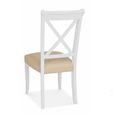 Hampstead Dining Chairs - Set of 2 - Ivory Bonded Leather - X Back