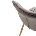 Rothko Dining Chairs - Set of 2 - Grey Velvet - Gold Legs