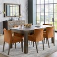 Turin Dining Chairs - Set of 2 - Harvest Pumpkin Velvet - Low Back