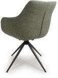 Boden Carver Dining Chair - Set of 2 - Green Fabric