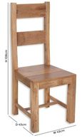 2 x Bombay Solid Mango Wood Dining Chair