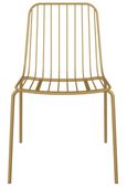 2 x Cabo Gold Metal Wire Dining Chair - C025013UK