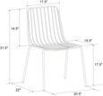 2 x Cabo Metal Wire Dining Chair - C025001UK