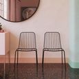 2 x Cabo Metal Wire Dining Chair - C025001UK