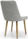 2 x Capri Flax Grey Weave Dining Chair