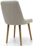 2 x Capri Flax Natural Fabric Dining Chair