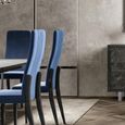 2 x Carvelle Blue Fabric Dining Chair