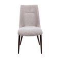 2 x Chelsea Natural Fabric Dining Chair with Brown Legs