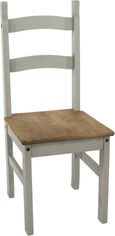 2 x Corona Grey Mexican Pine Ladder Back Dining Chair