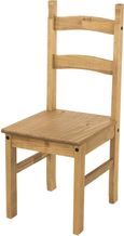 2 x Corona Pine Mexican Ladder Back Dining Chair