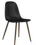 2 x Cottle Black Plastic Dining Chair - C005501TUK