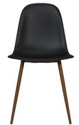 2 x Cottle Black Plastic Dining Chair - C005501TUK