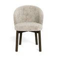Darlene Swivel Dining Chair - Set of 2 - Beige Fabric