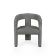 Elara Dining Armchair - Set of 2 - Grey Fabric