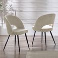 Ella Dining Chair - Set of 2 - Calico Cream Fabric