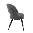 Ella Dining Chair - Set of 2 - Onyx Dark Grey Fabric