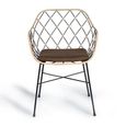 Fairbank Dining Chair - Rattan and Metal - Set of 2