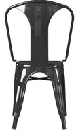 2 x Finney Black Metal Industrial Dining Chair - C009001UK