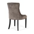 Firestone Dining Chair - Charcoal Velvet Fabric - Set of 2