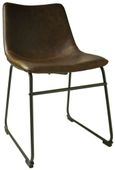 2 x Fremont Chestnut Vintage Leather Dining Chair