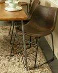 2 x Fremont Chestnut Vintage Leather Dining Chair
